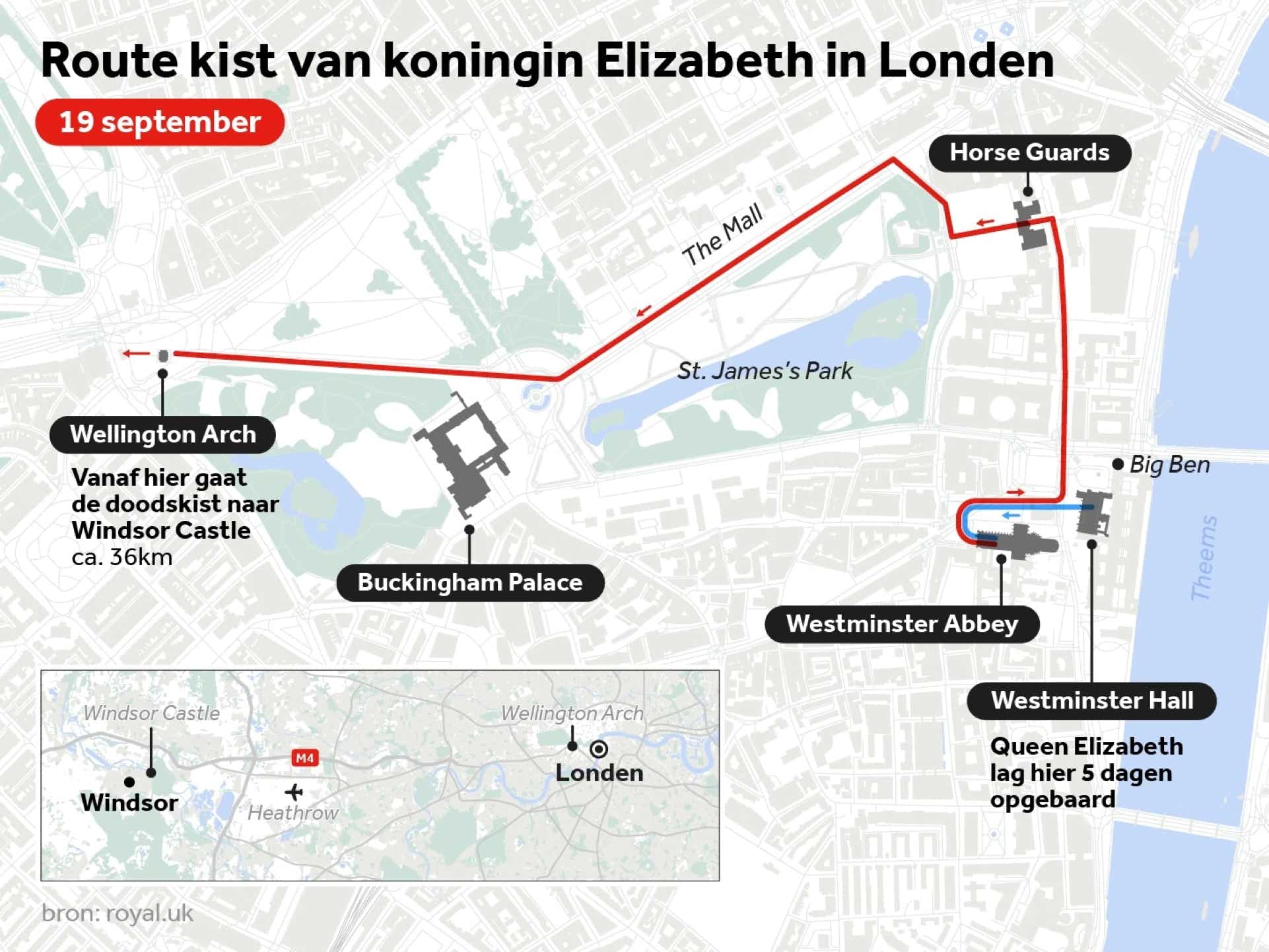Kaart - route kist Elizabeth