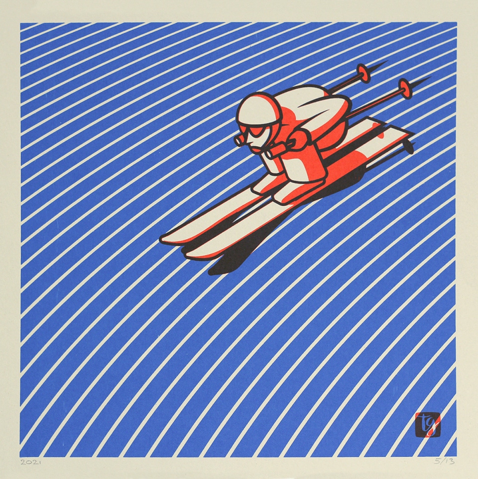 Zeefdruk - Ski Thijs Geritz