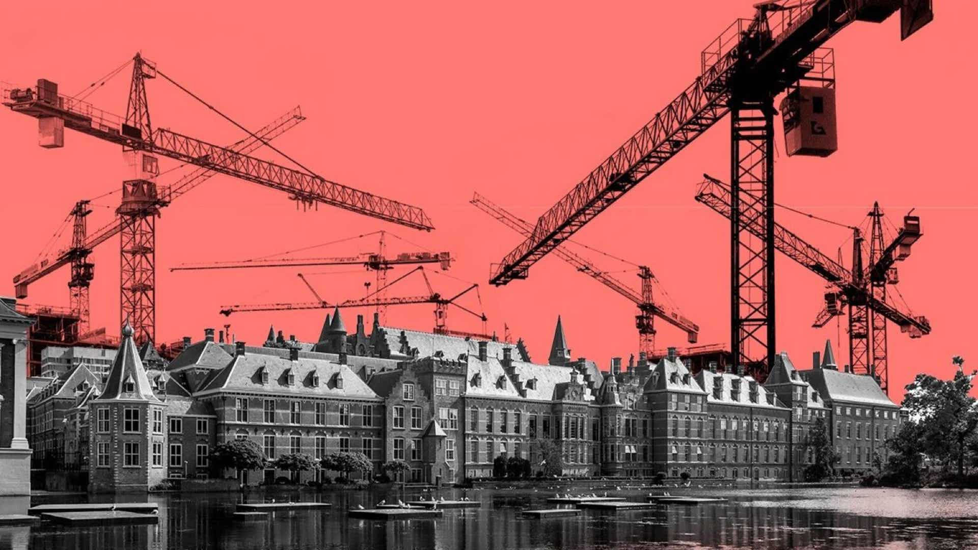 Newsheader verbouwing Binnenhof in Den Haag.